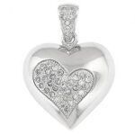 Elegant Silver Heart Pendant