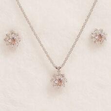 Tiffany Floral Light Rose Jewel Set