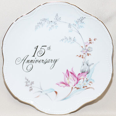15th Anniversary Wall Plate