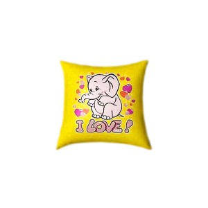 I Love You with Elephant Design Glow In The Dark Pillow