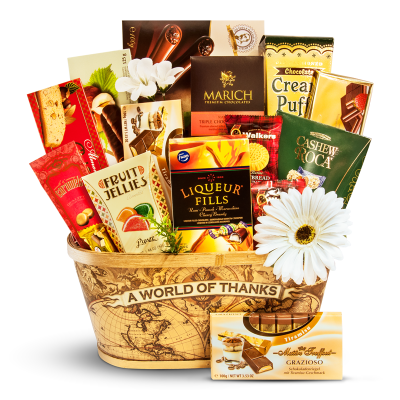 A World of Thanks - Thank you gift basket