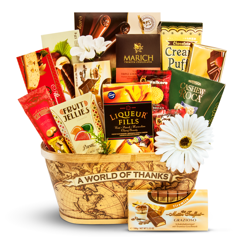 A World of Thanks - Thank you gift basket A World of Thanks - Thank you gift basket