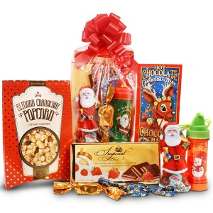 Santa Claus package for children with Glowing bubbles