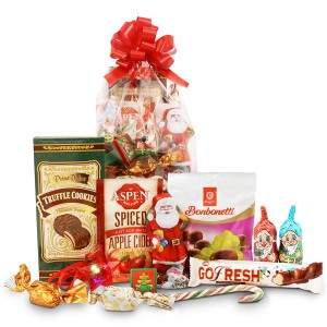 Santa Claus package for children with Blinking star necklace