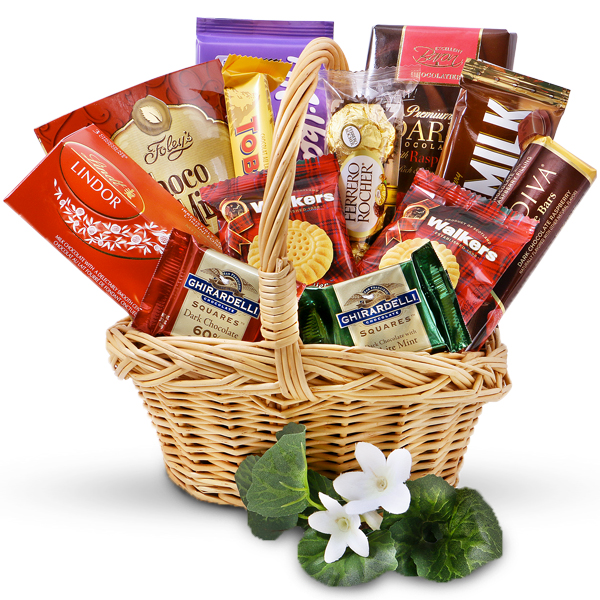 Assorted Chocolate Lover's Gift BasketGift Baskets Windsor
