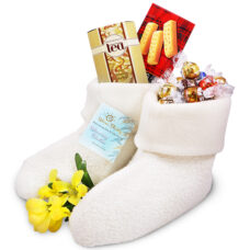 Warming Booties and Chocolates
