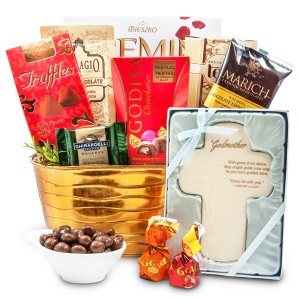 Godmother Gift Basket With Cross