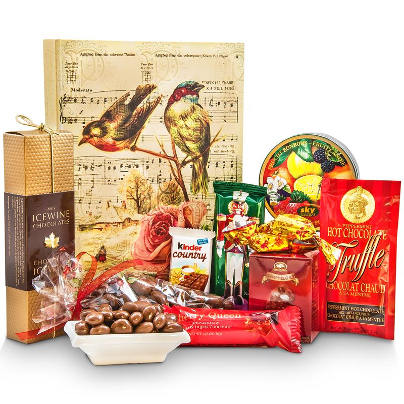 A Bird Garden Gift Box and Gourmet Chocolates-Medium