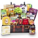 Gourmet English Cheese and Seafood - Deluxe Wooden Chest