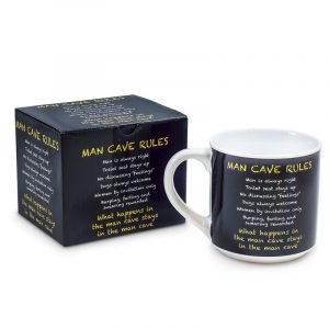 Inscription Mug Man Cave Rules - Gifts for Men