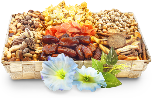 Nutty Nuts and Fruit Snacks Serving Tray