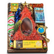 Fireplace Christmas Tree Gift and Luxury Gourmet Tray