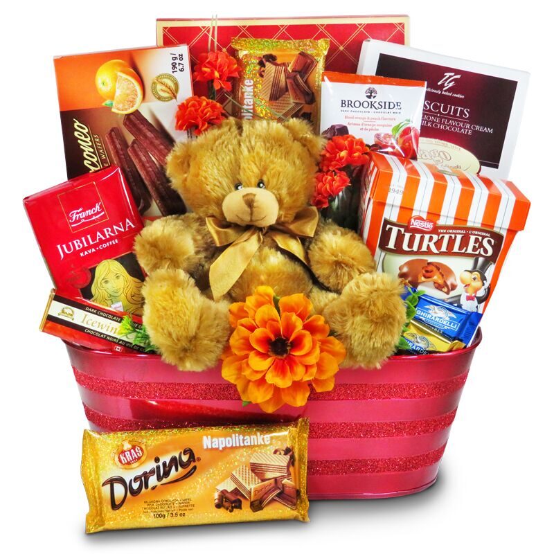 Bear Hugs Chocolates and Teddy Bear gift baskets Windsor