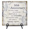 50th anniversary plaque