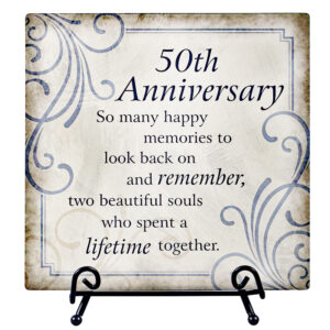 50th anniversary plaque